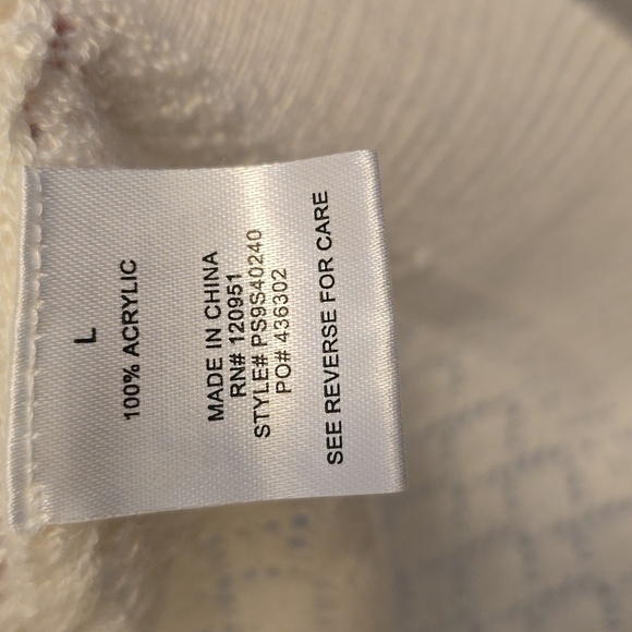 Women's Cream Sweater LG - Picture 4 of 4